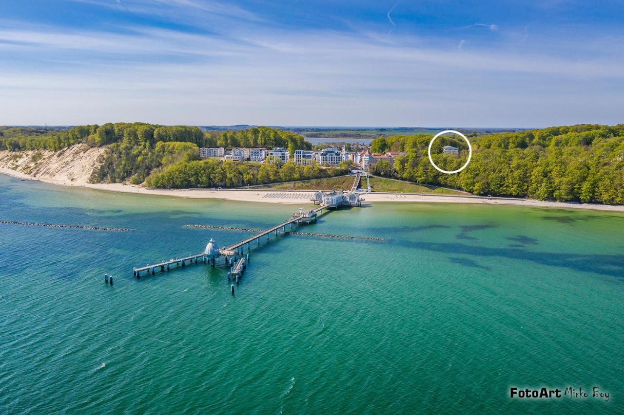 Residenz Seeblick, Fewo 10 mit Balkon und Ostseeblick Sellin  Exterior foto